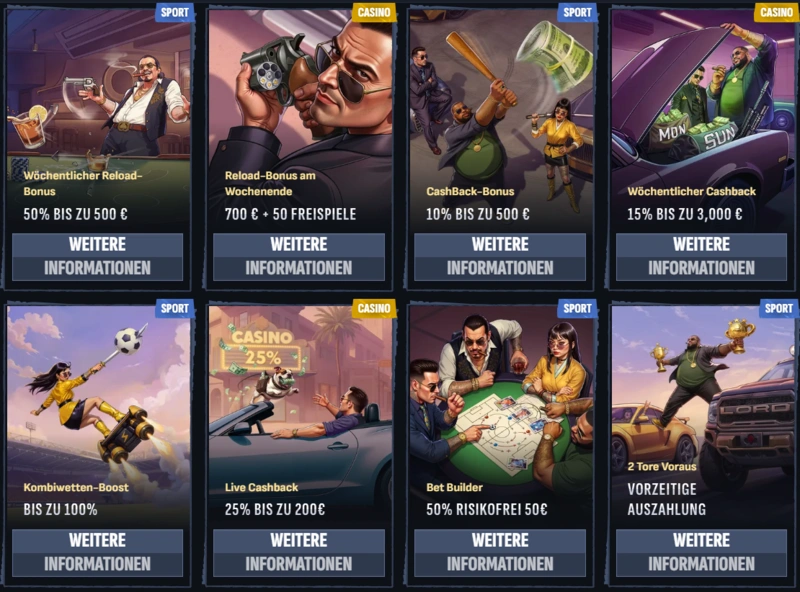 mafiacasino promotions page