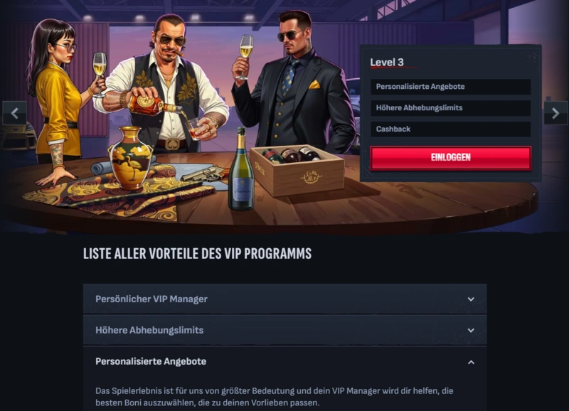 mafiacasino vip page